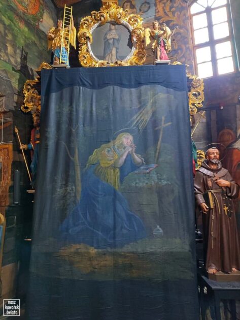 Kurtyny wielkopostne w Orawce - Pokutująca Maria Magdalena